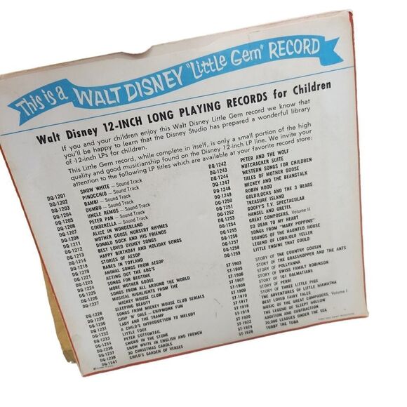 Vintage Record Tune Tote Full of 45s Disney Decca Kids Music - Picture 7 of 8